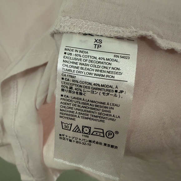 Women's Pink Lace Trim Top Banana Republic - Picture 3 of 4